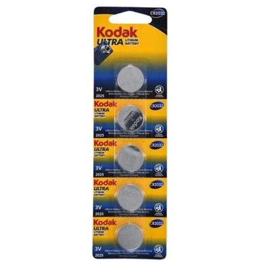 Батарейка літієва KODAK CR2032, 5 шт в блістері, ціна за блістер