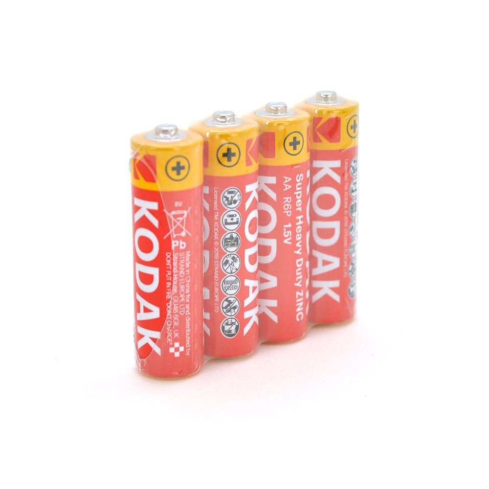 Батарейка сольова KODAK Super Heavy Duty R6, АА, 4шт в shriink, ціна за shrink