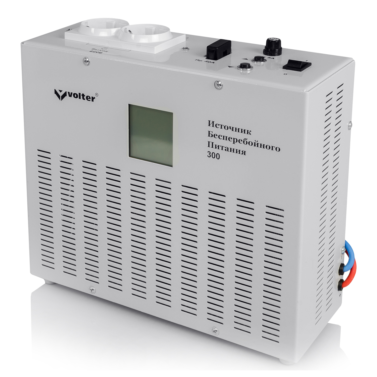 ДБЖ з правильною синусоїдою VOLTER - 300 (300Вт), 12V під зовнішню батарею, струм заряду 5А/10A