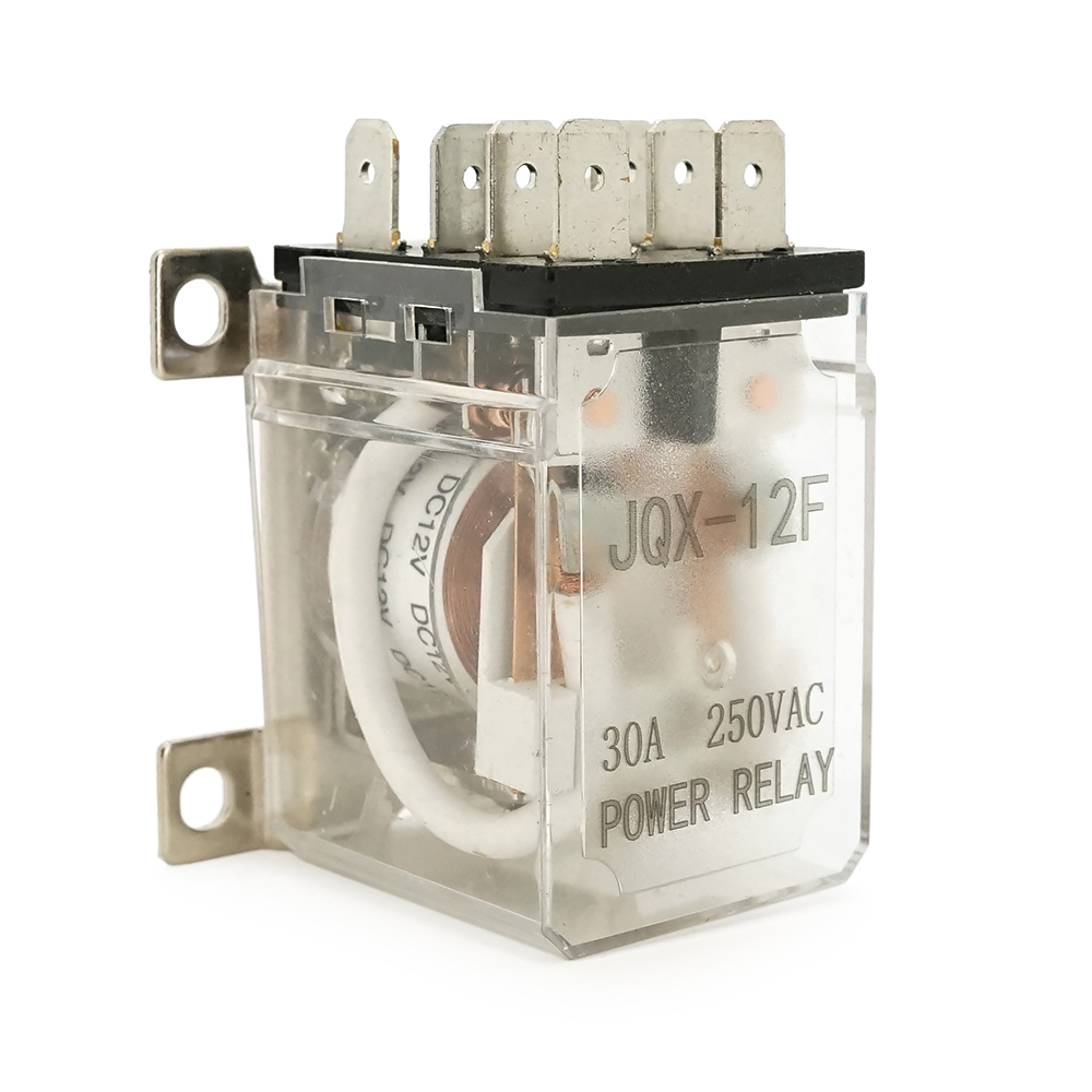 Реле JQX-12F. power relay, DC12V 30A 250VAC 47*32*34mm