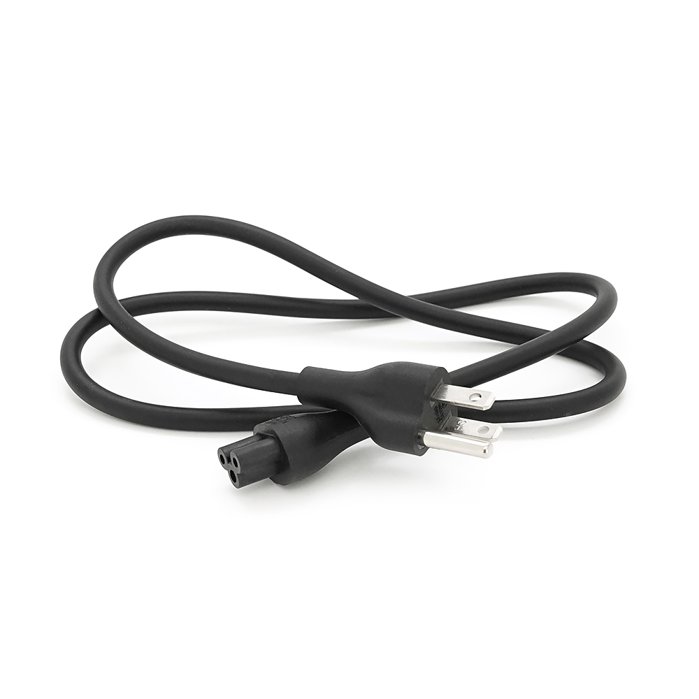 Кабель живлення USA 1m, 0.5mm, PC-184/2 B-C5 для ноутбука (американський роз'єм), Black, OEM Q25