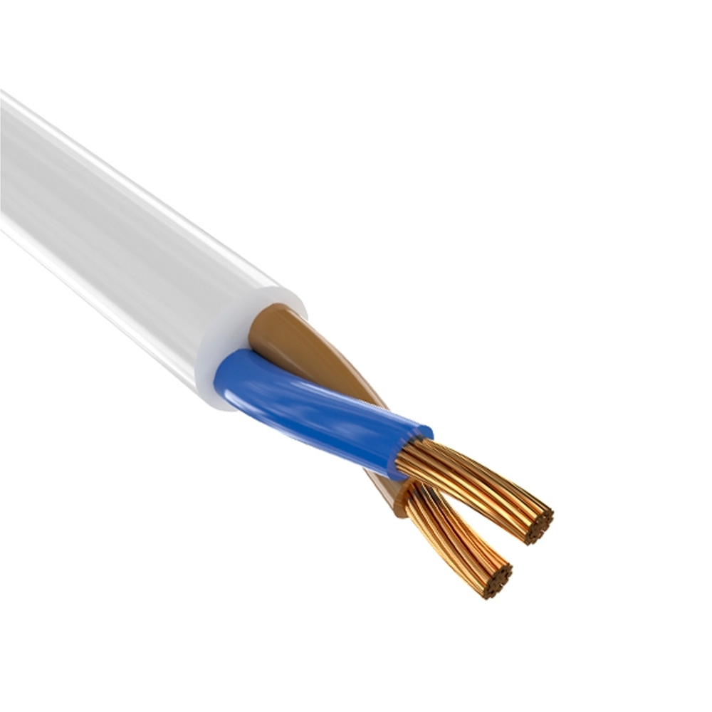 Кабель Одескабель H05VV-F 2*2,5 білий, ціна за метр