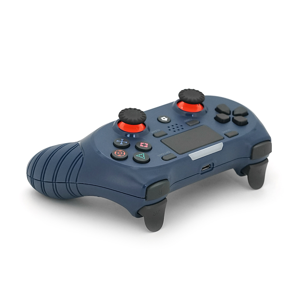 Геймпад Brazzers S8-P бездротовий для PS4 Wireless DOUBLE-motor vibration 4, роз'єм для навушників, LED light bar, Dark blue, 3.7V, 600mAh, Blister-box