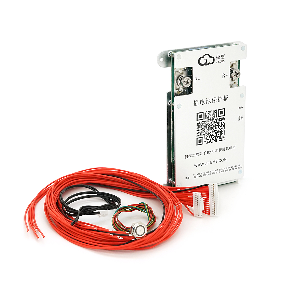 BMS плата JK-BD4A20S10P Li-Ion/LiFePo4/LTO 8S-20S, 100A, CAN/RS485, 1mΩ, Bluetooth, Ballance 0.4A + кнопка