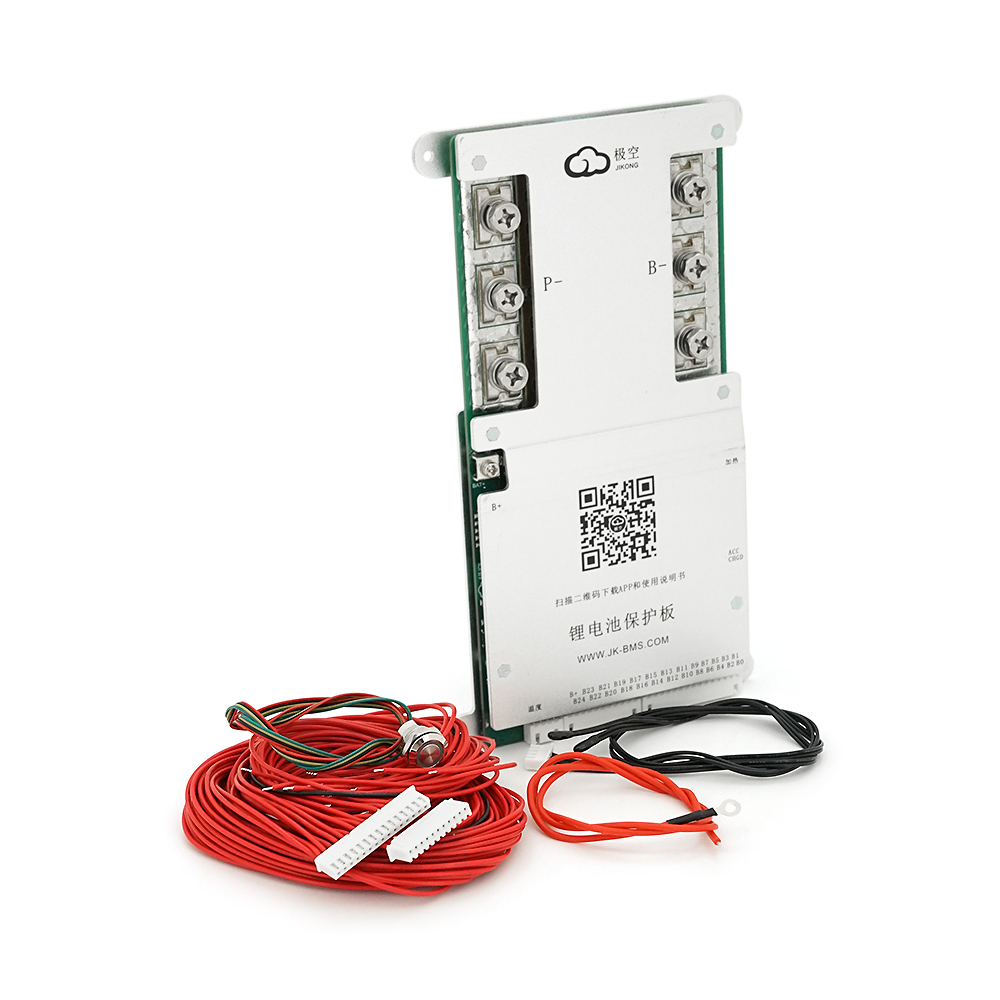 BMS плата JK-B2A24S30P Li-Ion/LiFePo4/LTO 7S-24S, 300A, CAN/RS485, 0.47mΩ, Bluetooth, Ballance 2A, підігрів + кнопка
