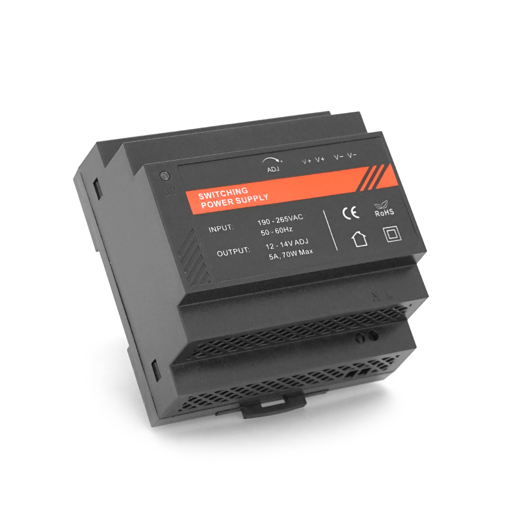 Блок живлення EuroPower EP-PS-12060DIN, 12V/5A (60W) на DIN-рейку, пластик, 89x92x56 mm