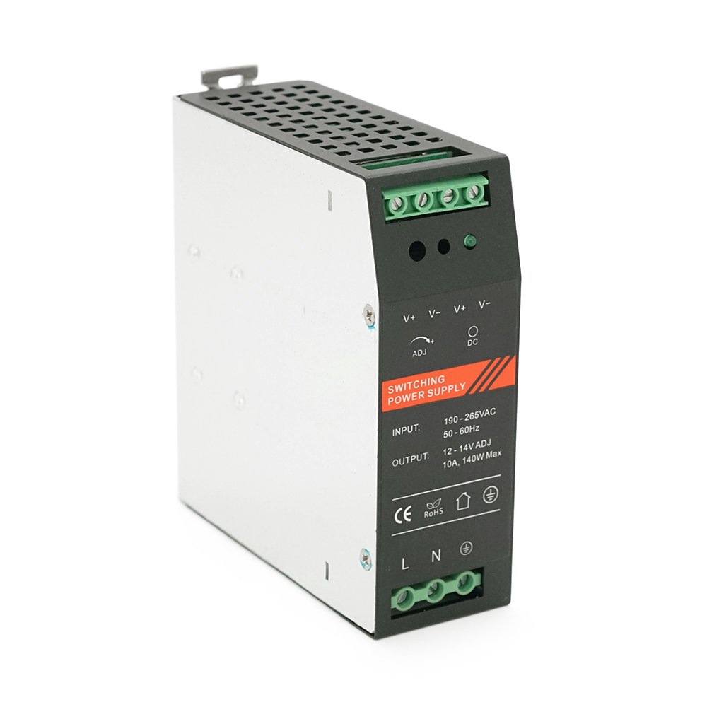 Блок живлення EuroPower EP-PS-12120DIN, 12V/10A (120W) на DIN-рейку, метал, 43х124х113 мм