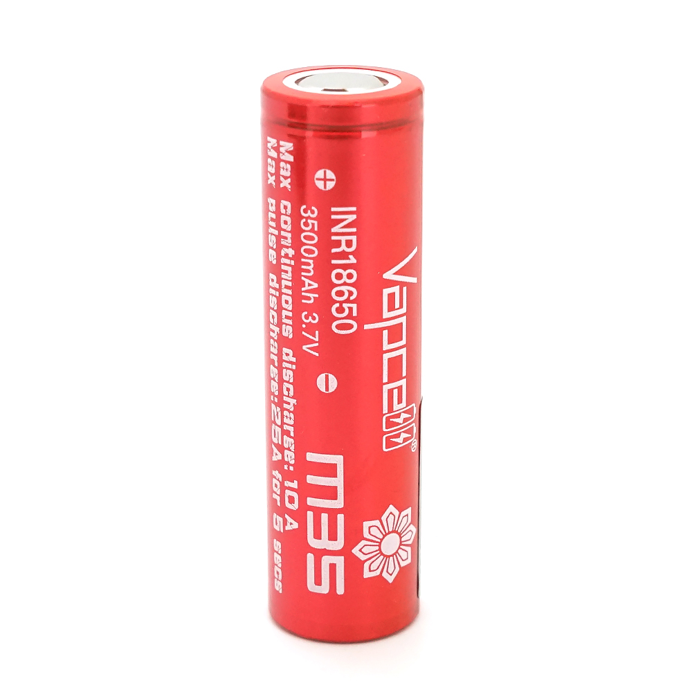 Акумулятор 18650 Li-Ion Vapcell INR18650 M35, 3500mah, 10A, 4.2/3.6/2.5V