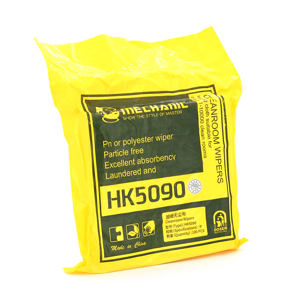 Серветки MECHANIC NK-5090 9 дюймів (21*21 см), мікрофібра антистатична, для електронної техніки, 100 шт