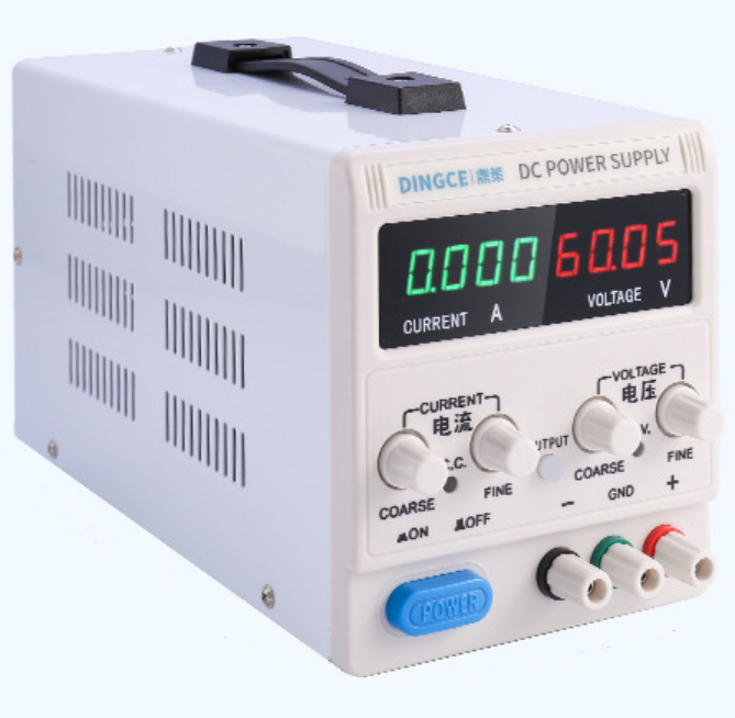 Регульоване джерело живлення DINGCE DC-10060 D, <100В:0,01В;>100В:0,1В, <100А:0,01А;>100А:0,1А; Uстаб≤0,2%, 220В, 125*260*160мм