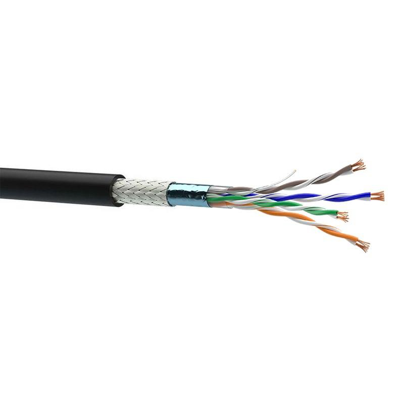 Кабель Одескабель КГПВсЕО-ВП (100) 4*2*AWG25/7 SF/UTP-cat.5E patch), CU, спеціальний компаунд на основі PVC, подвiйний екран. багатожильний, 305м.