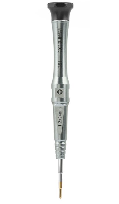 Викрутка BAKU BA 351, сталева 100/24(1,2)mm, (+), срібло