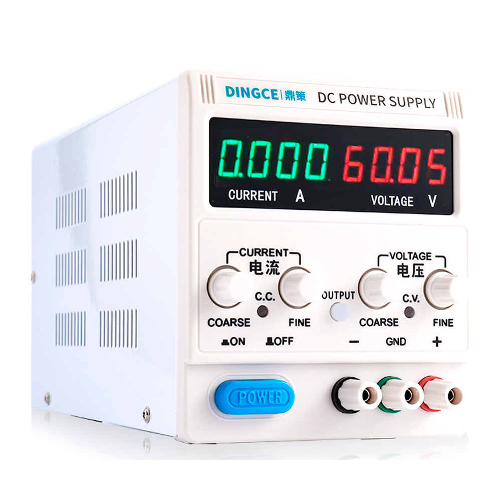 Регульоване джерело живлення DINGCE DC-10060D, in: 220V, out: 0-100V/0-60A/6000W, 125*260*160мм