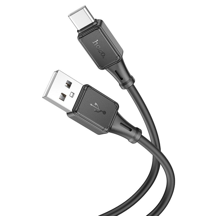 Кабель Hoco X101 Silicone, Type-C-USB, 3А, довжина 1м, Black, BOX