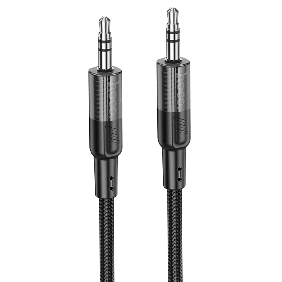 Кабель HOCO UPA27 DC3.5 тато-тато 1.2м, круглий в обплетенні, Black, Box