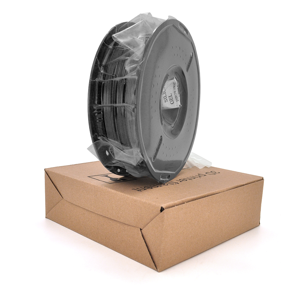 Пластик для 3D-принтера PETG Basic 1.75 мм. Котушка 200×65 мм. 1кг. Температура друку: 230-260°C. Колір: Чорний