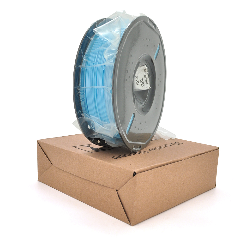 Пластик для 3D-принтера PETG Basic 1.75 мм. Котушка 200×65 мм. 1кг. Температура друку: 230-260°C. Колір: Синій
