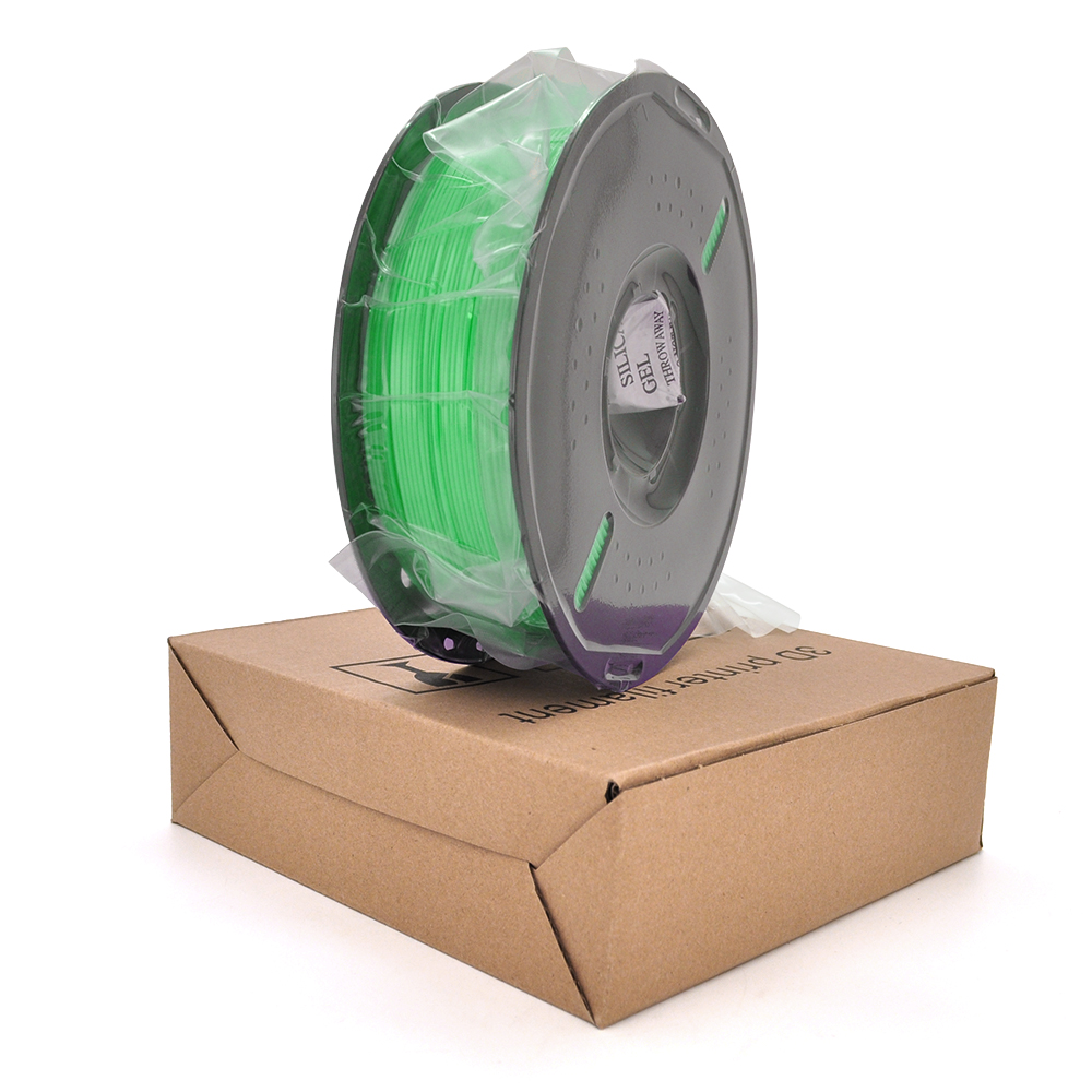 Пластик для 3D-принтера PETG Basic 1.75 мм. Котушка 200×65 мм. 1кг. Температура друку: 230-260°C. Колір: зелений