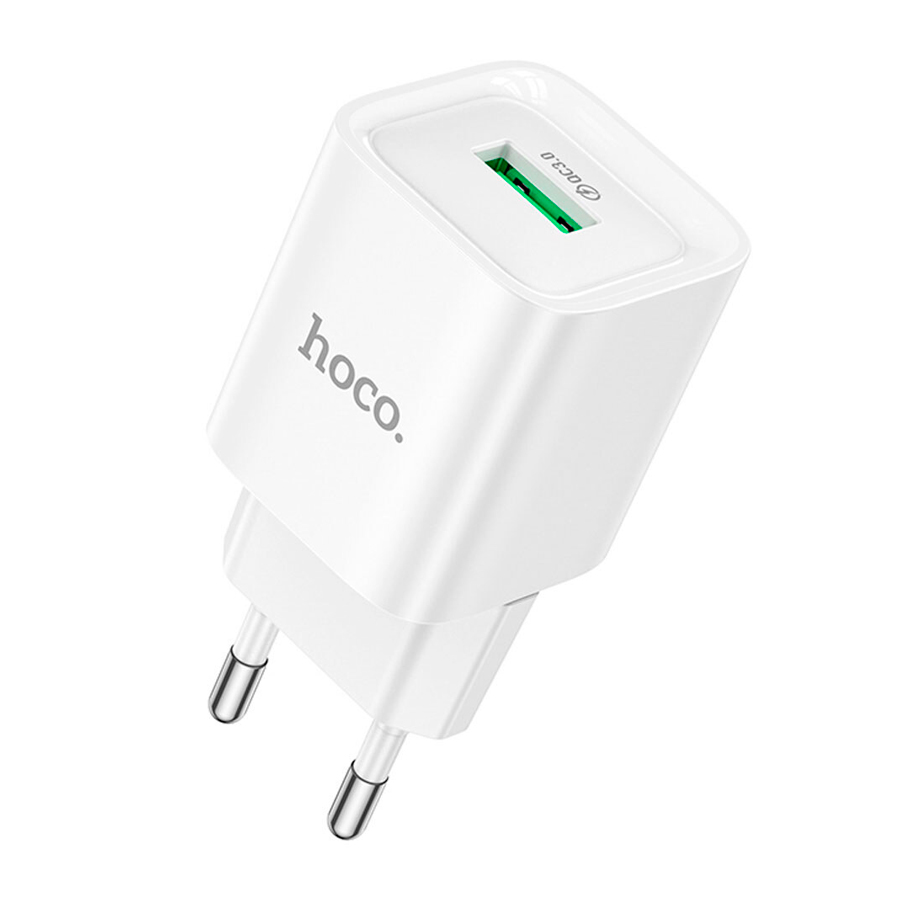 СЗУ 110-240V HOCO C145A 1xUSB, 18W, White, Blister