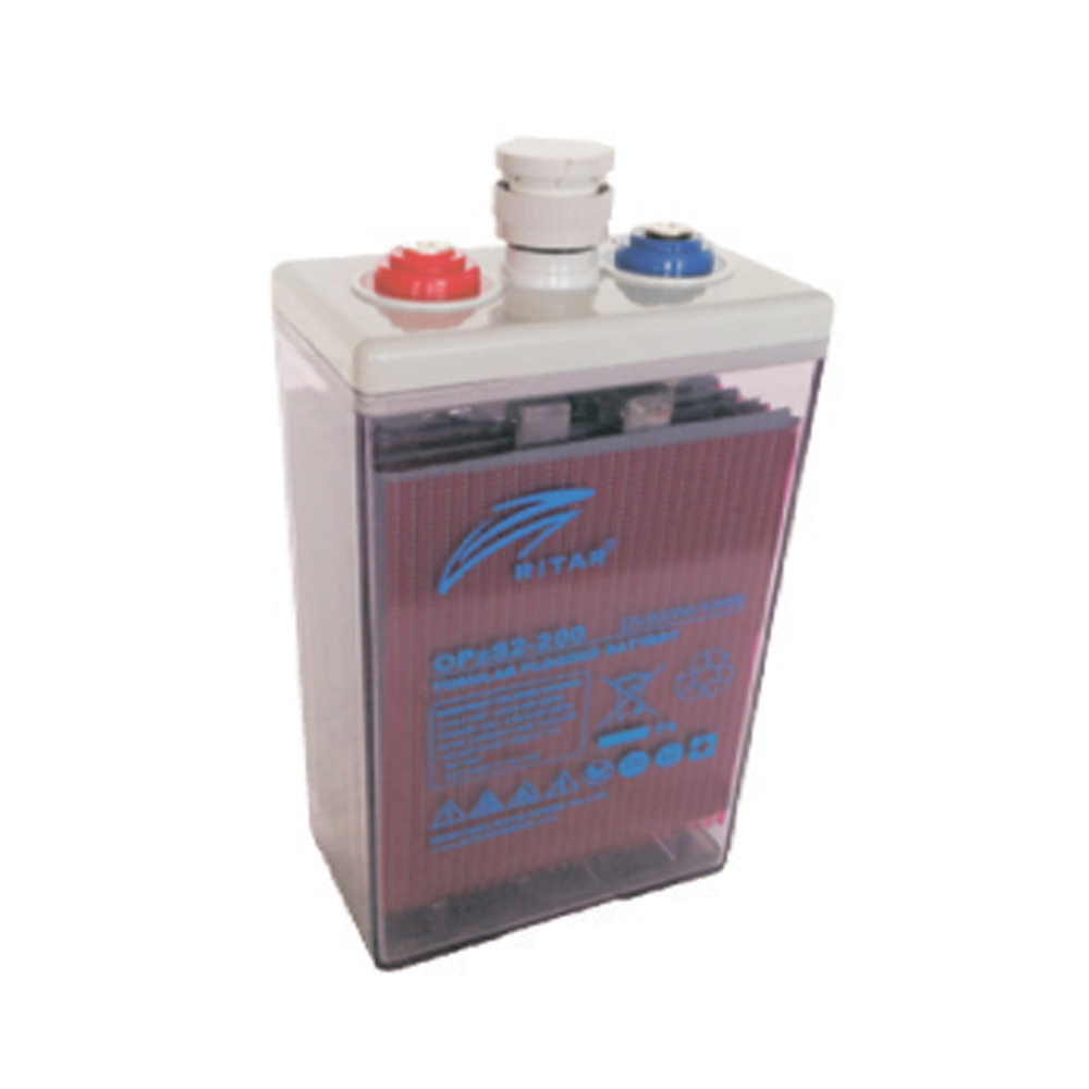 Акумуляторна батарея RITAR OPzS2-200, Transparent Case, 2V 200.0Ah, M8, (103х206x355(410)), 17,6 кг