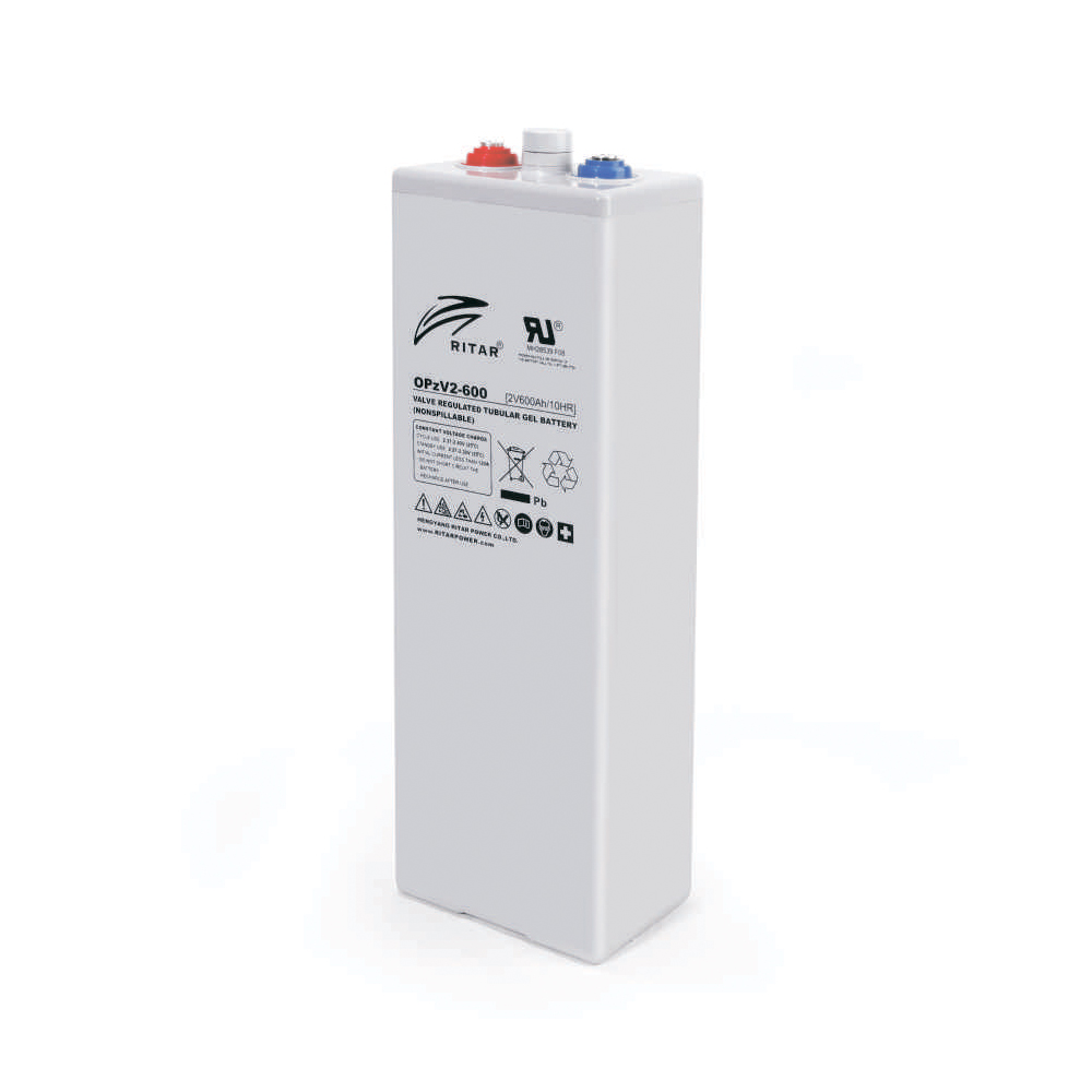 Акумуляторна батарея RITAR OPzV 2-600, Gray Case, 2V 600.0Ah (1200 С) (145х206x645(680)), 42 кг.