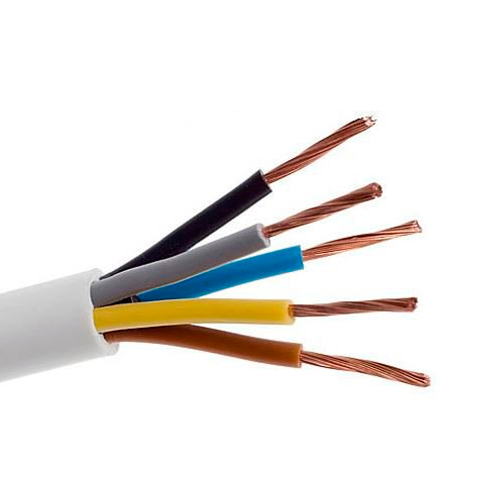 Кабель Одескабель H05VV-F 5G1,5 білий, ціна за метр