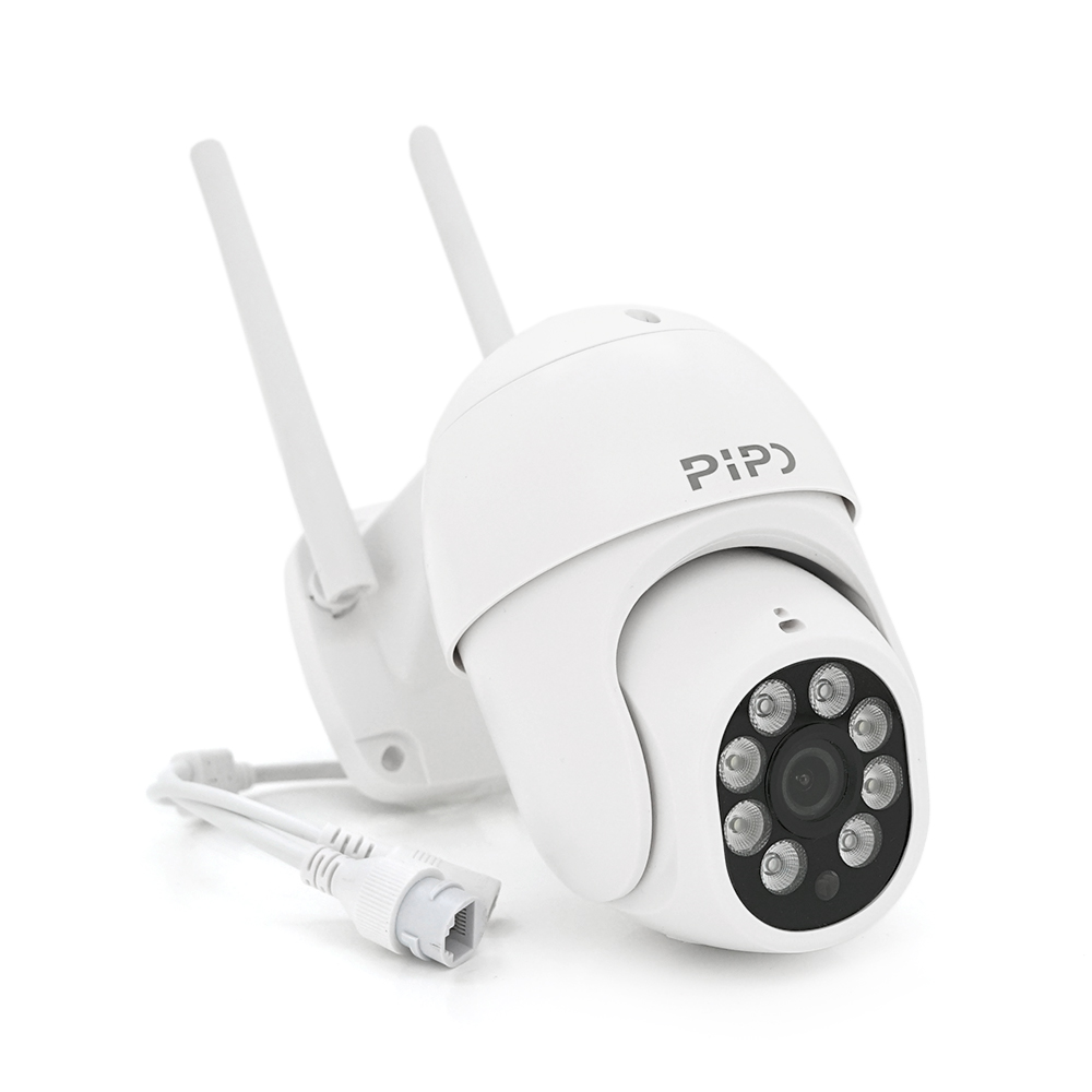 8 Мп Wi-Fi відеокамера вулична SD/картка PiPo PP-IPC27D8MP20 PTZ 2.8mm ICSee