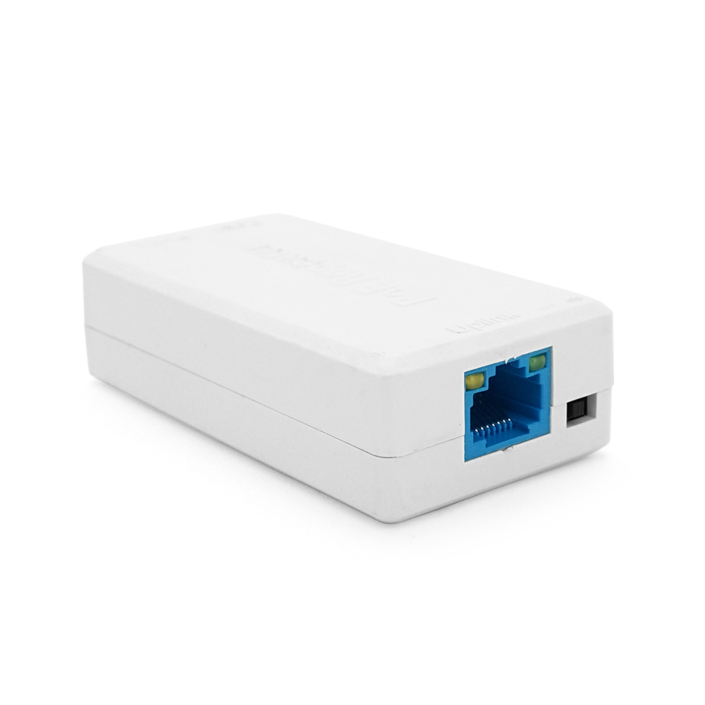 POE подовжувач-дільник RITAR 1/2 ( 1 Вх -2 Вих, 10/100Mpbs POE ) 44-57V- 24W, Перемикач-100/250метрів, White