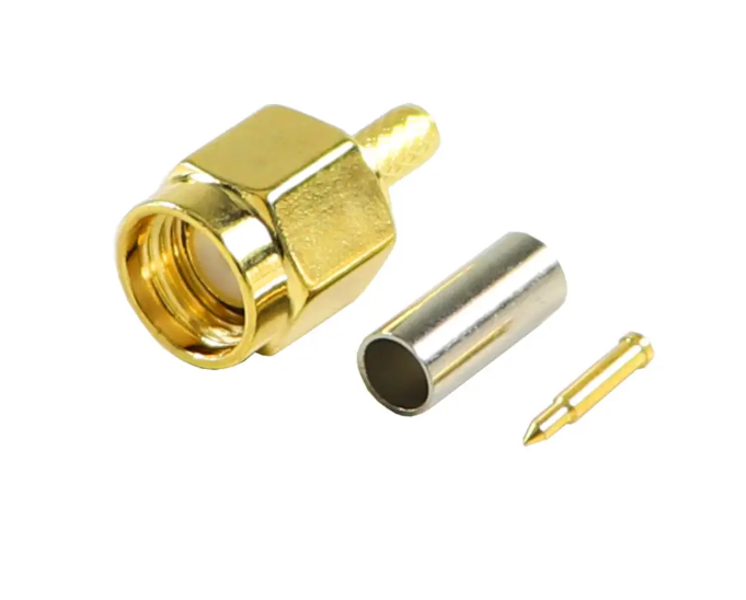 Роз'єм SMA Male під обтиск на кабель RG-316/RG-188/RG-174/LMR100/SFF50 ціна за 1 шт