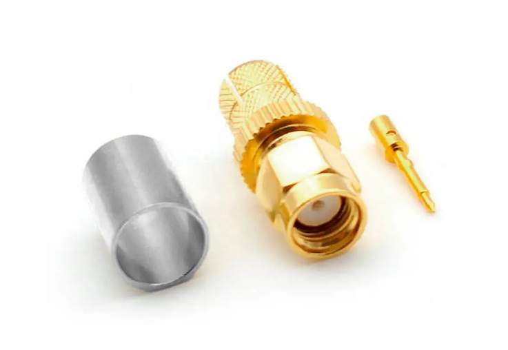 Роз'єм SMA Male під обтиск на кабель RG6/RG5/LMR300/RG304/РК-75/5D-FB ціна за 1 шт