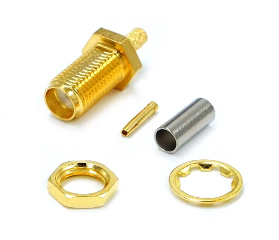 Роз'єм SMA Female під обтиск на кабель RG-316/RG-188/RG-174/LMR100/SFF50 ціна за 1 шт