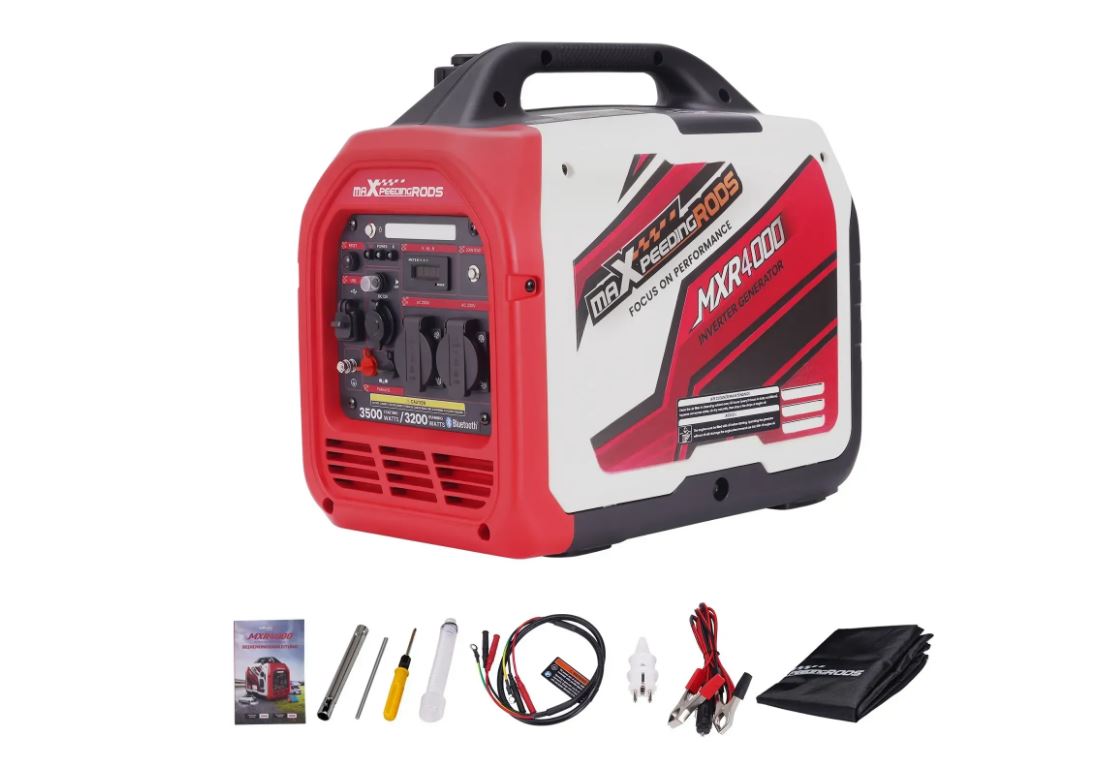 Генератор інверторний Бензиновий MXR4000 (3,2 kW), однофазний, 220V, 50Hz, об'єм бака 4л, дистанційний запуск Bluetooh