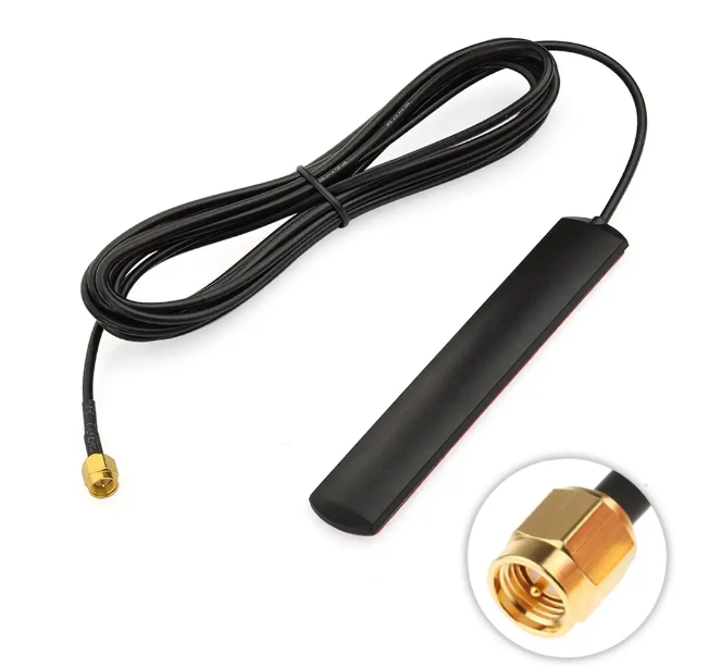 Внутрішня GSM/WIFI антена 3G/4G/LTE WiFi, 850-990/1710-2700MHz 5dBi, 3М скотч, 15 метрів кабелю, кабельне введення Роз'єм SMA Male