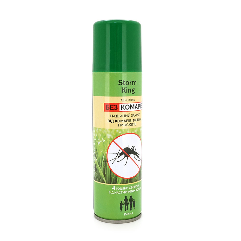 Аерозоль Storm king від комарів, 150ml
