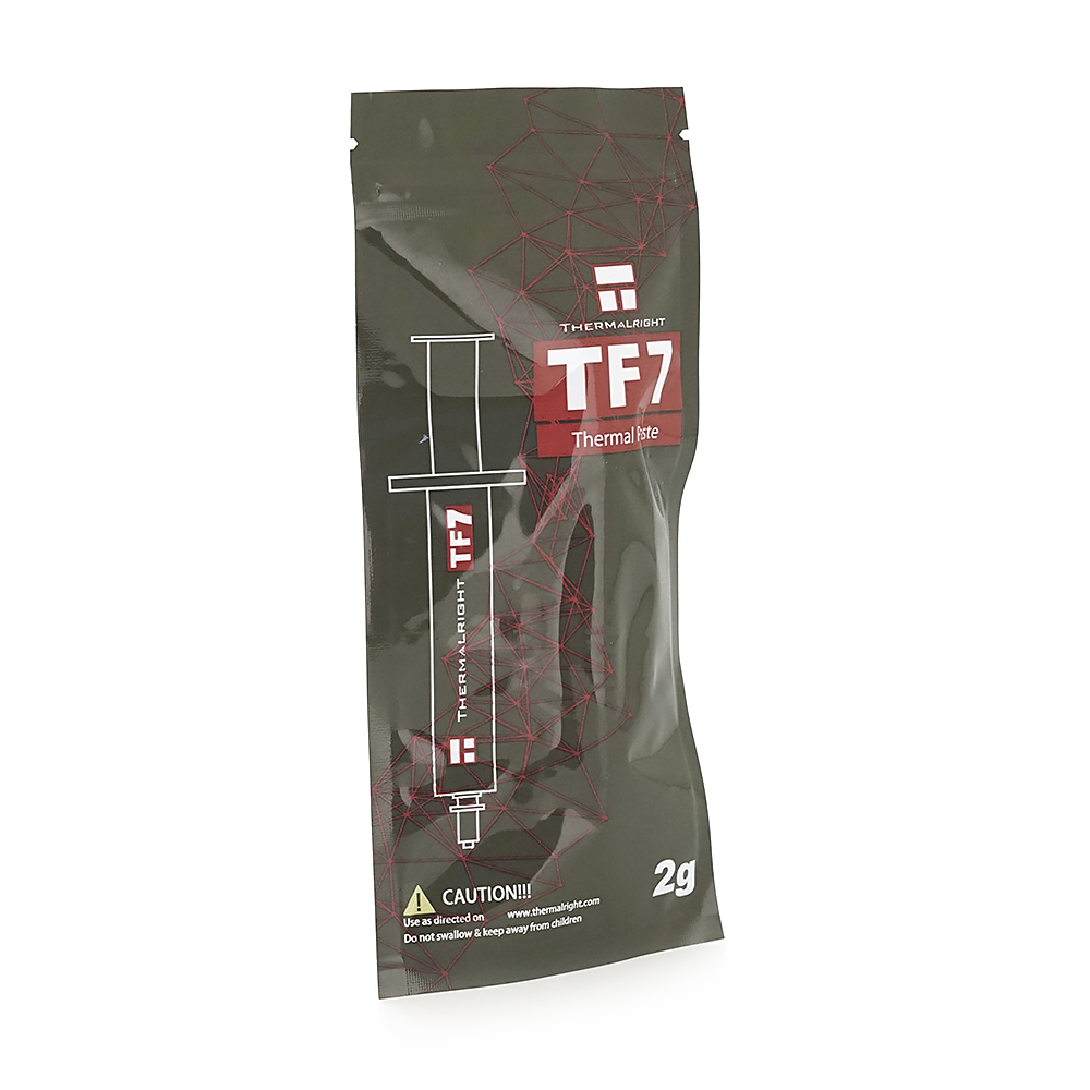 Термопровідна паста Thermalright TF7 2g, шприц, Gray, 12.8W/mk, + лопатка, блістер