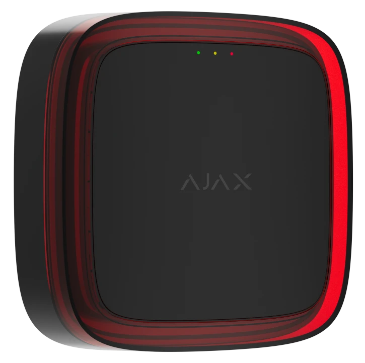 Бездротовий світловий адресний пожежний сповіщувач Ajax EN54 FireProtect (VAD) Jeweller Black