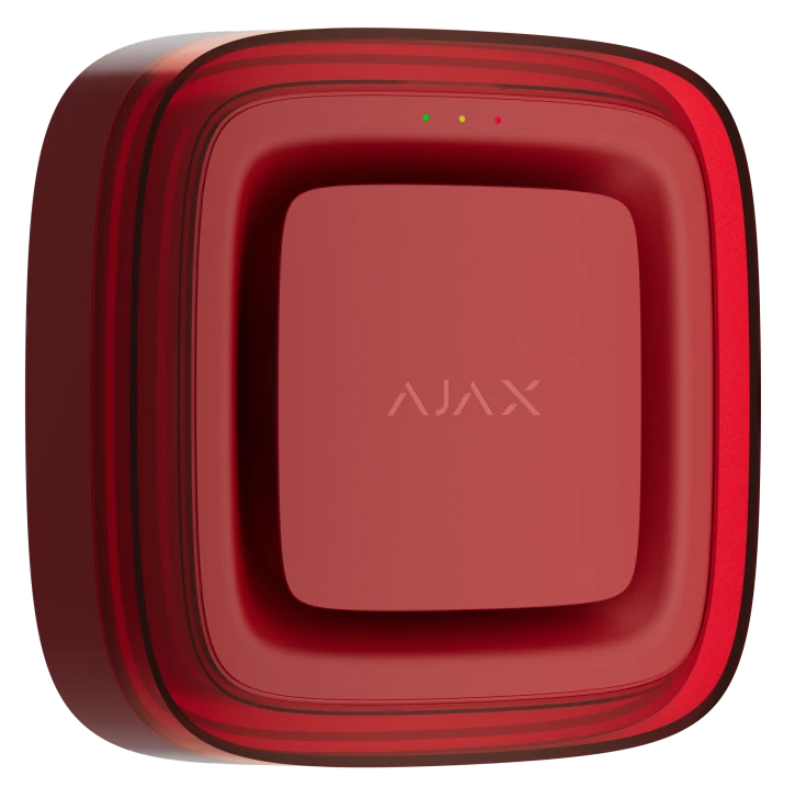 Бездротовий світловий адресний пожежний сповіщувач Ajax EN54 FireProtect (VAD) Jeweller Red