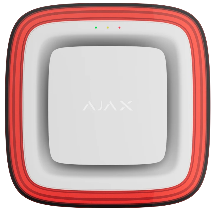 Бездротовий світлозвуковий адресний пожежний сповіщувач Ajax EN54 FireProtect (Sounder/VAD) Jeweller White