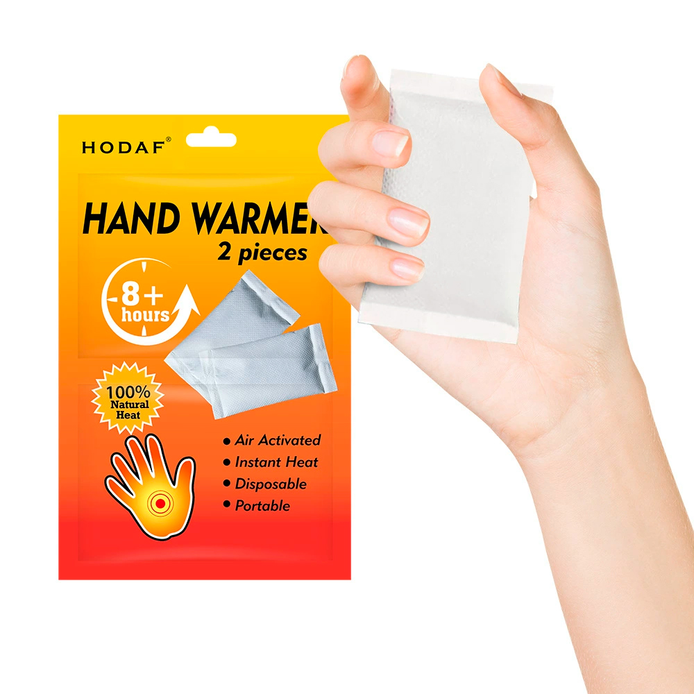 Хімічна грілка для рук Hand Warmer Hodaf, до 8-ї години тепла, 55х90мм, 2 шт. в упаковці