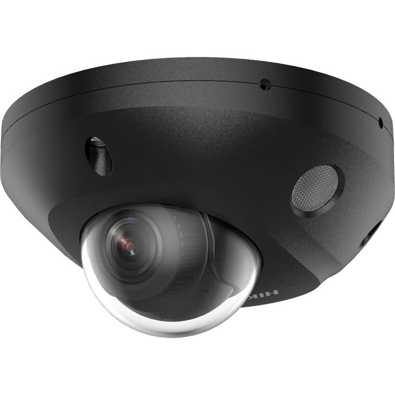4Мп Smart Hybrid Light купольна відеокамера з мікрофоном Hikvision DS-2CD2543G2-LIS2U Black (2.8 мм)