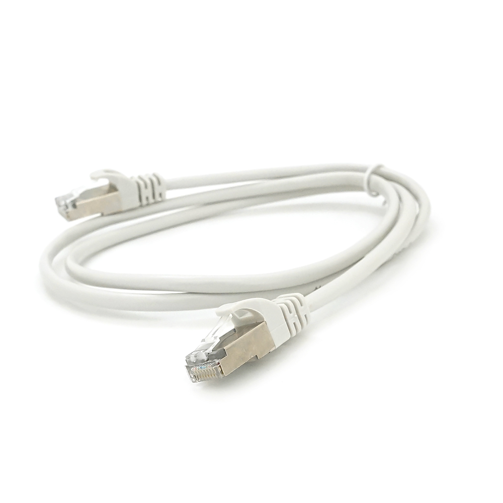 Патч-корд литий MERLION, FTP, RJ45, Cat.5e, 1m, сірий, CCA, Q200