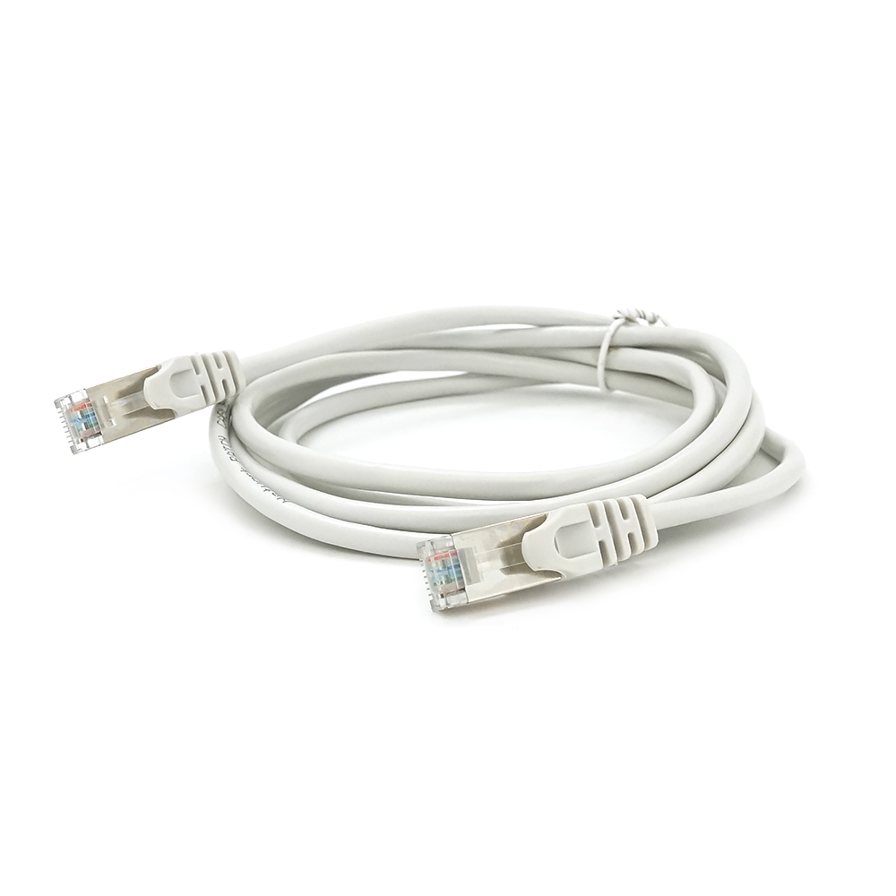 Патч-корд литий MERLION, FTP, RJ45, Cat.5e, 2m, сірий, CCA, Q200