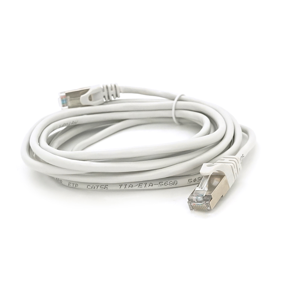 Патч-корд литий MERLION, FTP, RJ45, Cat.5e, 3m, сірий, CCA, Q200