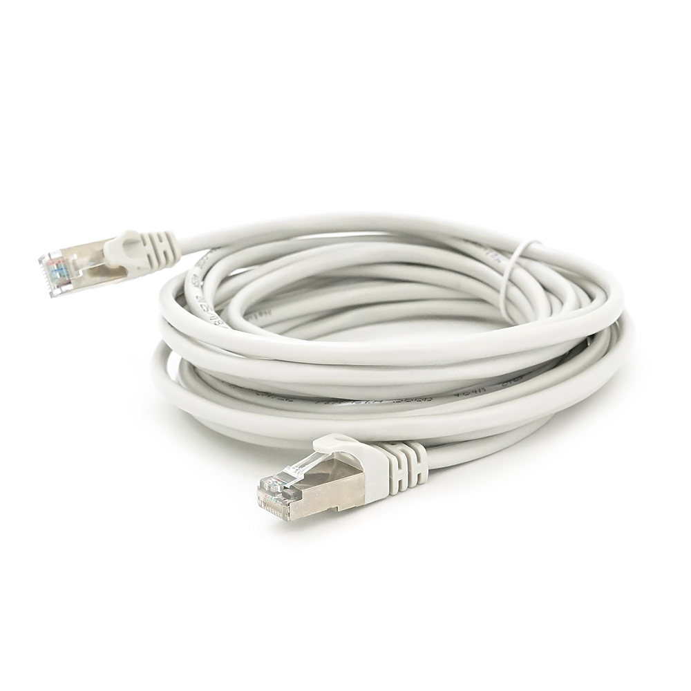 Патч-корд литий MERLION, FTP, RJ45, Cat.5e, 5m, сірий, CCA, Q200