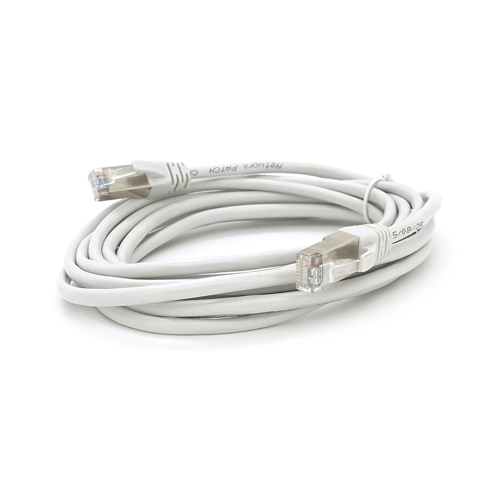 Патч-корд литий MERLION, FTP, RJ45, Cat.5e, 3m, сірий, CU, Q200