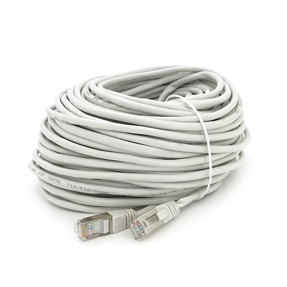 Патч-корд литий MERLION, FTP, RJ45, Cat.5e, 30m, сірий, CU, Q200