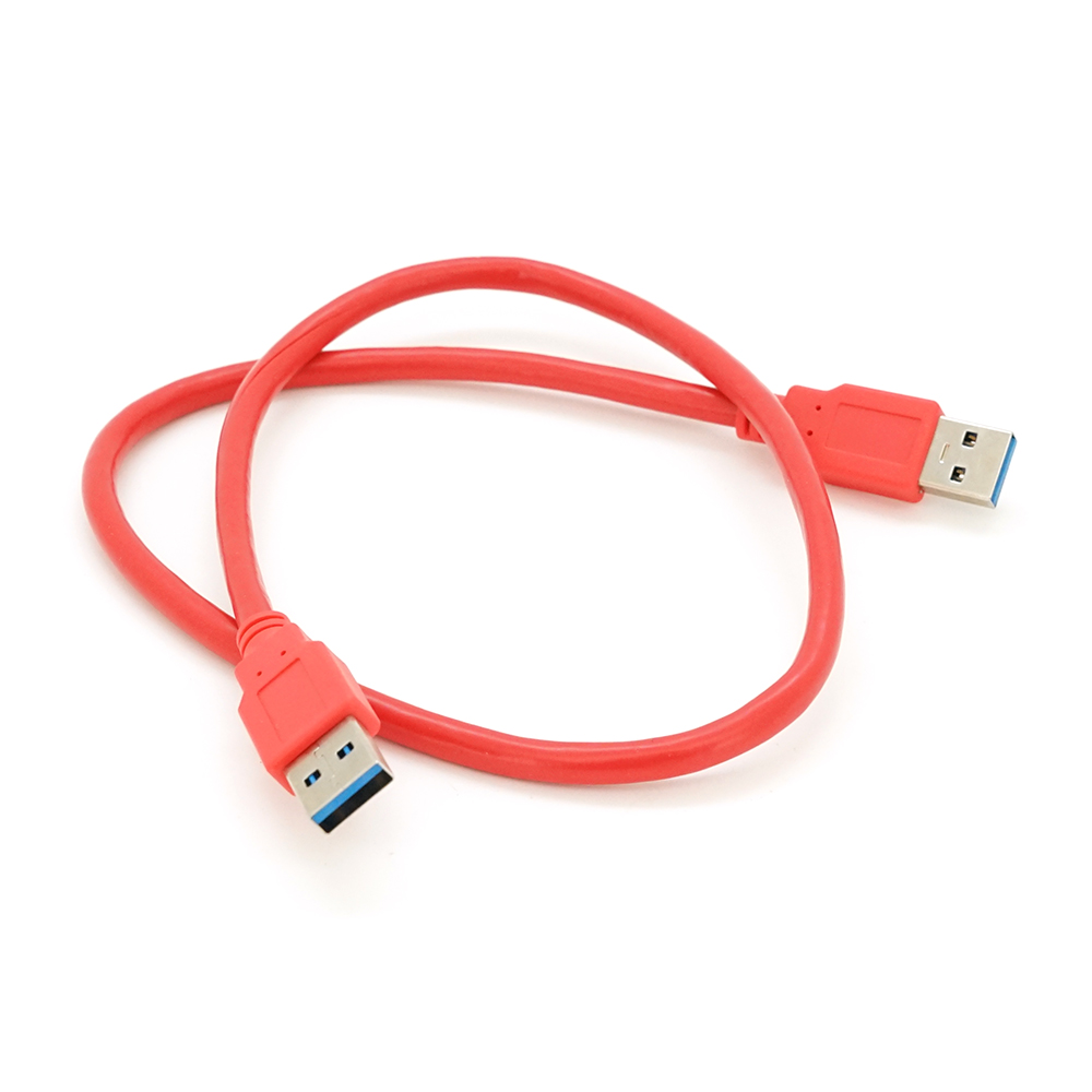 Кабель USB 3.0 AM + AM 0.6м, RED