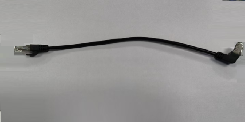 Патч-корд литий UTP, RJ45(прямий/кутовий), неекранований, UTP5e 0.33m,patch D=4.9mm AWG26 1x90°  CU,чорний, Q200
