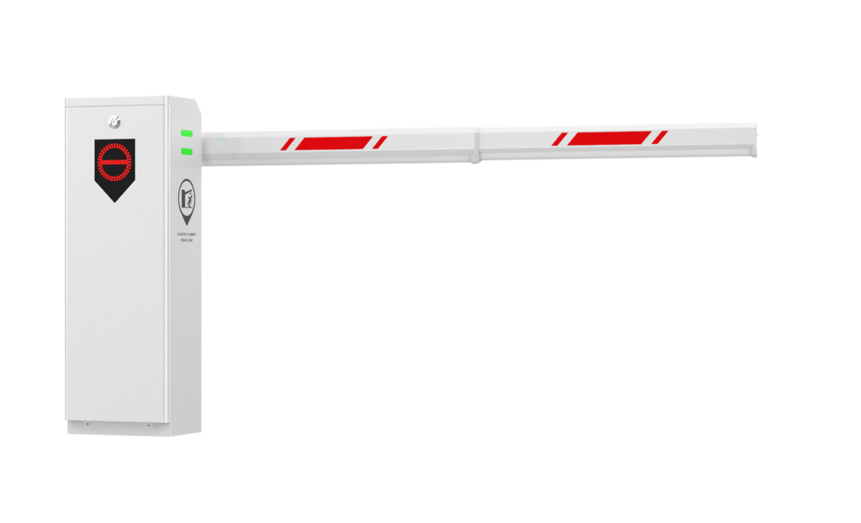 Шлагбаум BRAZZERS BR-115С, AC220, Двигун DC24/100W, довжина стріли 3-6м, вбудована радіо-дистанція 430,5MHz, 2 пульта, 480х660х720 мм, 39кг