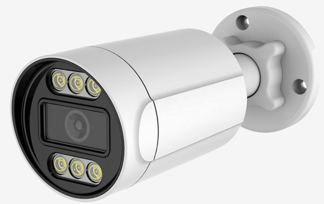8MP Циліндрична камера з мікрофоном, подвійним підсвічуванням GW IPC04B8MP30 2.8mm, POE, LED/IR Підсвічування